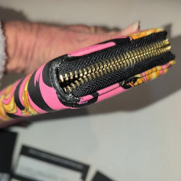 Versace Jeans Couture Pink, Gold, and Black Wallet - Picture 13 of 16